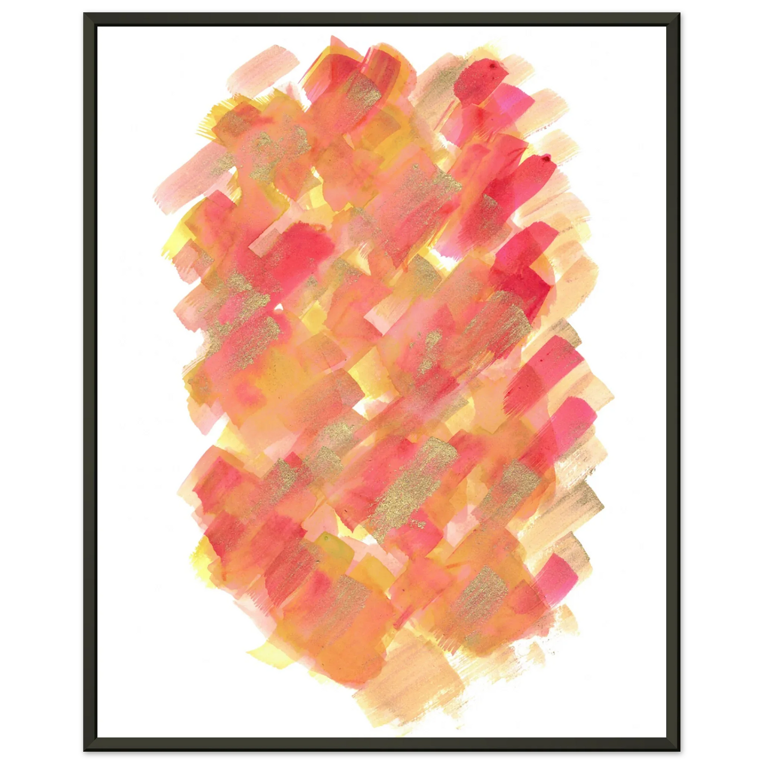 Classic Semi-Glossy Paper Metal Framed Poste Sunset Ember - Laure Leprince - Artiste Peintre