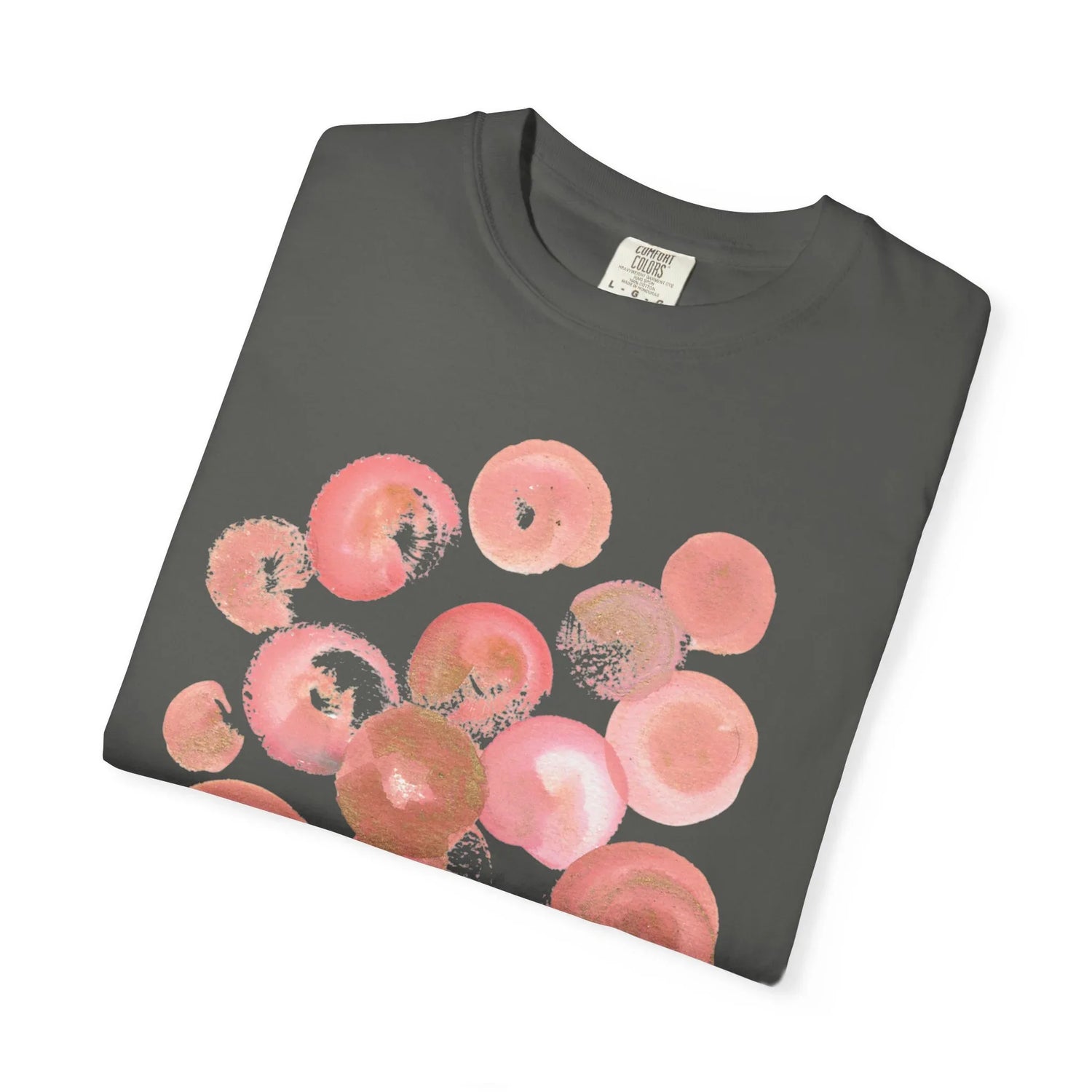 Abstract Rosee Petale T-Shirt — Bright Watercolor Square Art Tee - Laure Leprince - Artiste Peintre