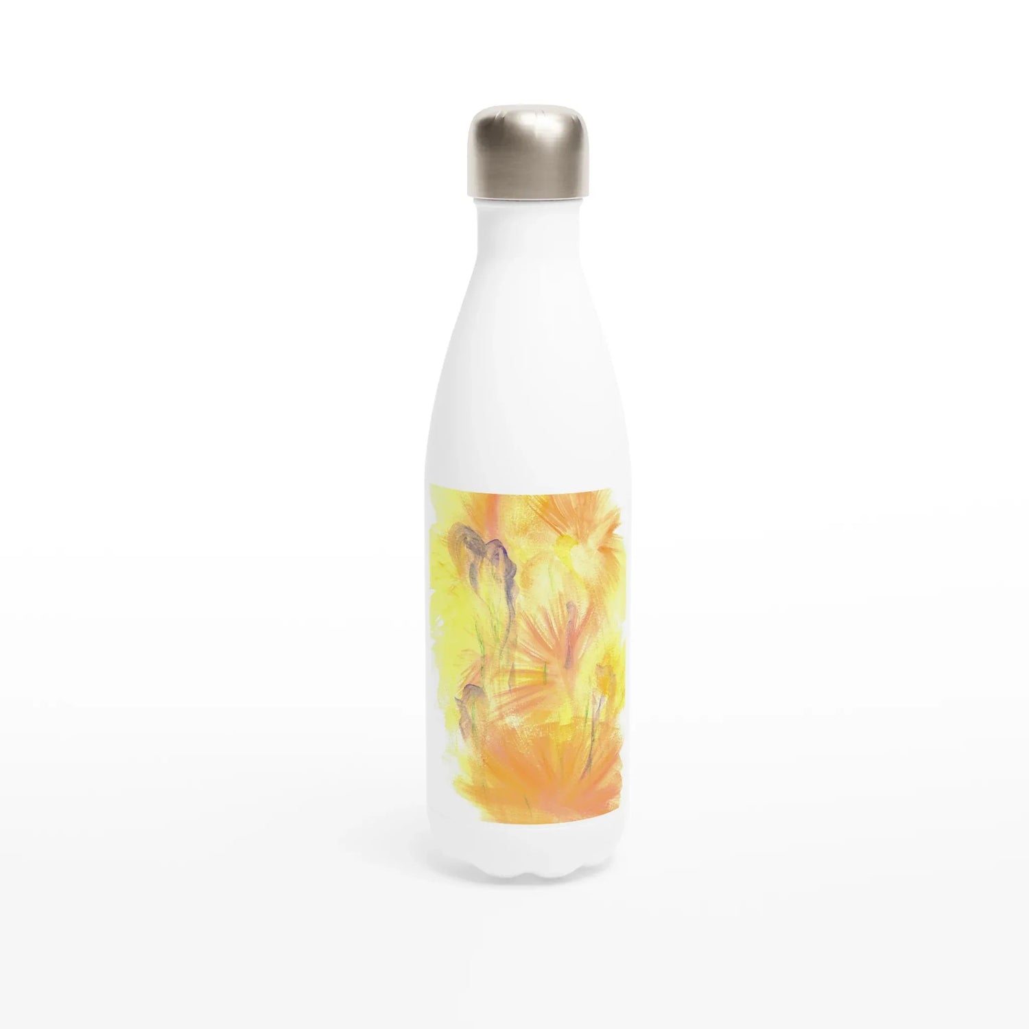 Bouteille isotherme en acier inoxydable 500 ml – Design artistique exclusif Sun Whisper - Laure Leprince - Artiste Peintre