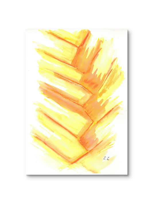 Flux solaire – aquarelle abstraite | Laure Leprince