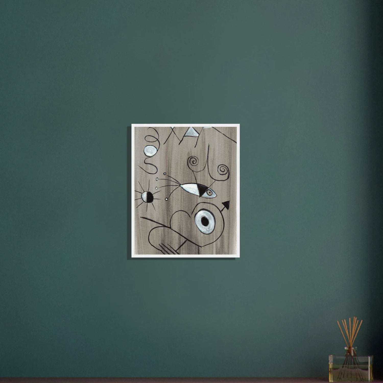 Affiche encadrée bois | Papier mat qualité musée | Aquarelle originale Laure Leprince - Laure Leprince - Artiste Peintre