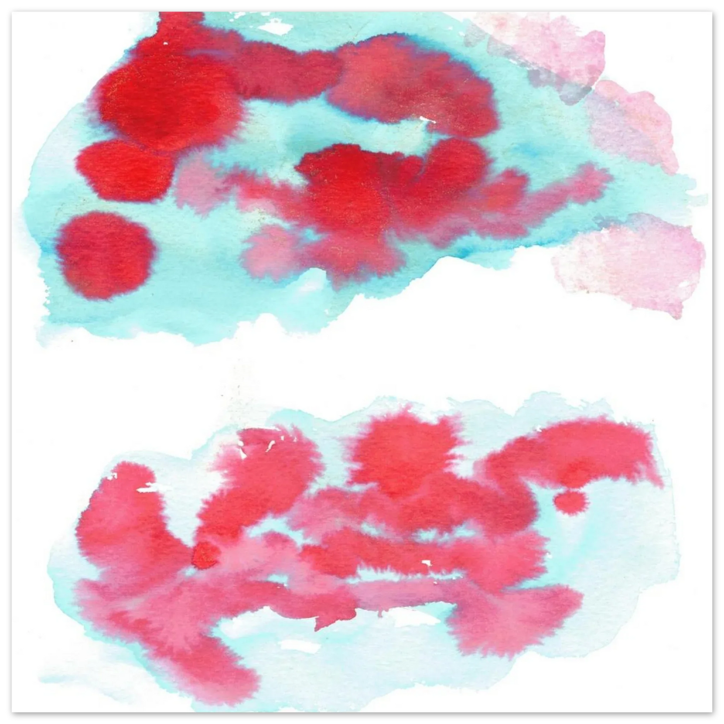 Premium Matte Paper Poster Aquarelle Originale RDJ3-7 - Laure Leprince - Artiste Peintre