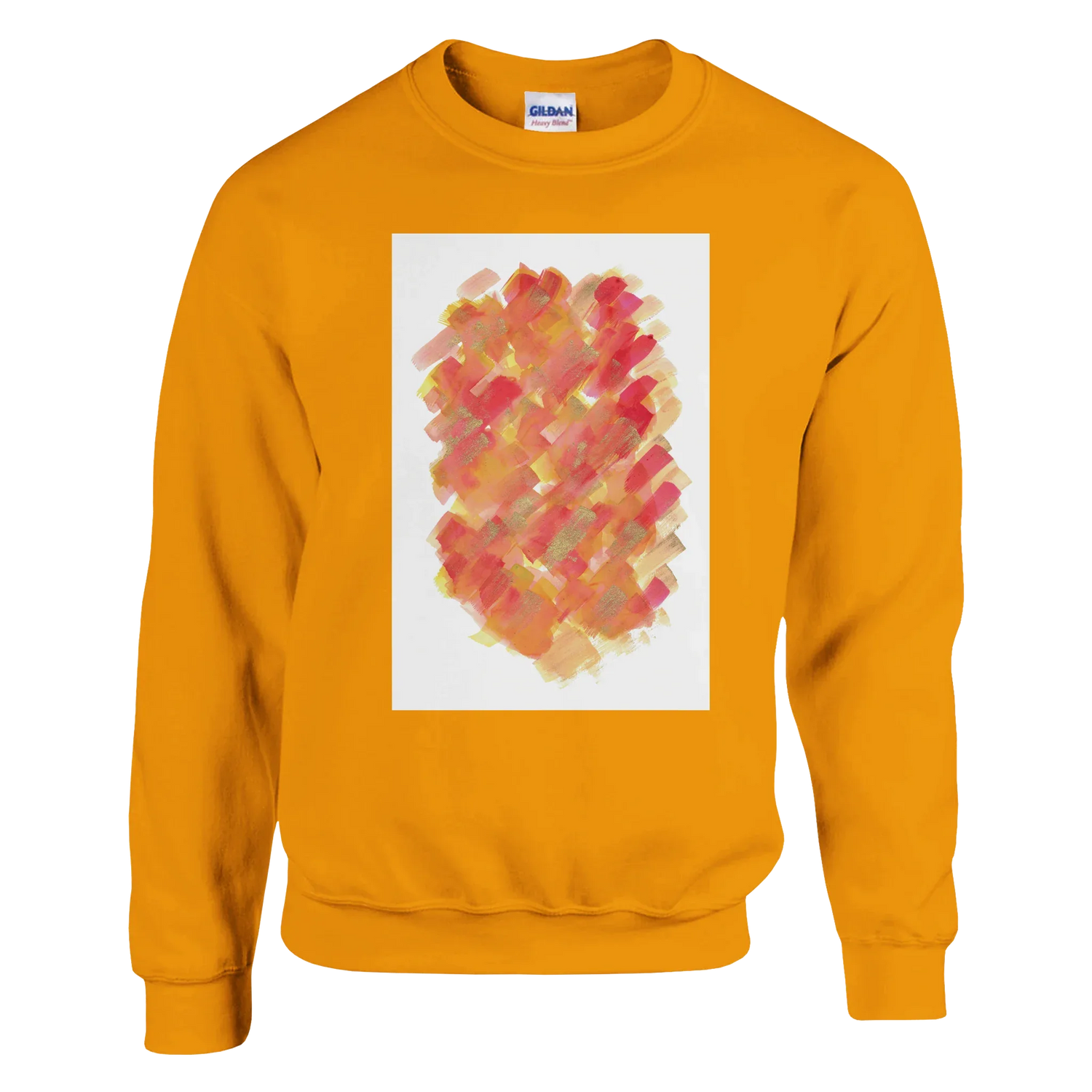 Sweatshirt Unisexe Classique Sunset Ember – Impression Artistique Multicolore - Laure Leprince - Artiste Peintre
