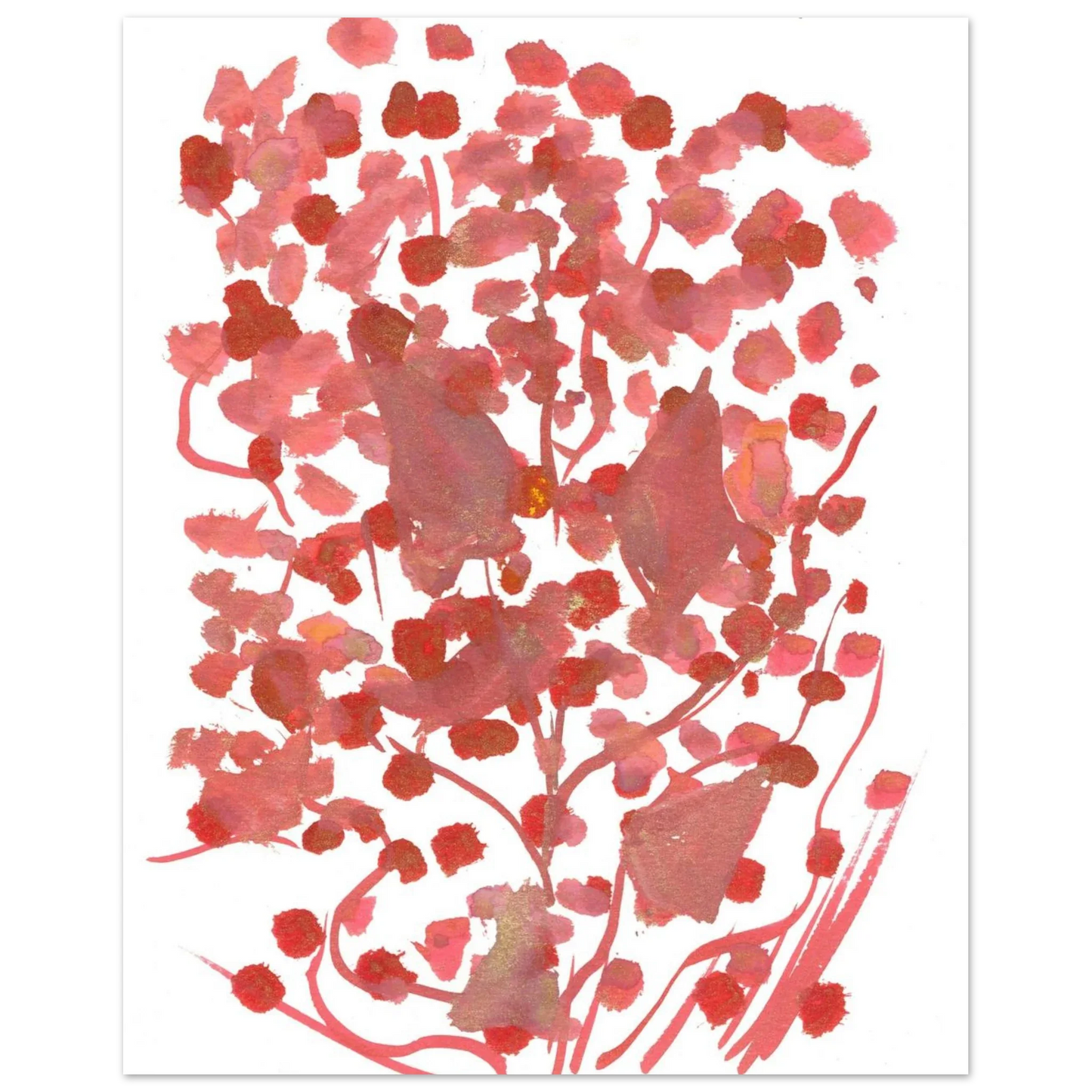 Premium Matte Paper Poster Aquarelle Originale RDJ3-5 - Laure Leprince - Artiste Peintre