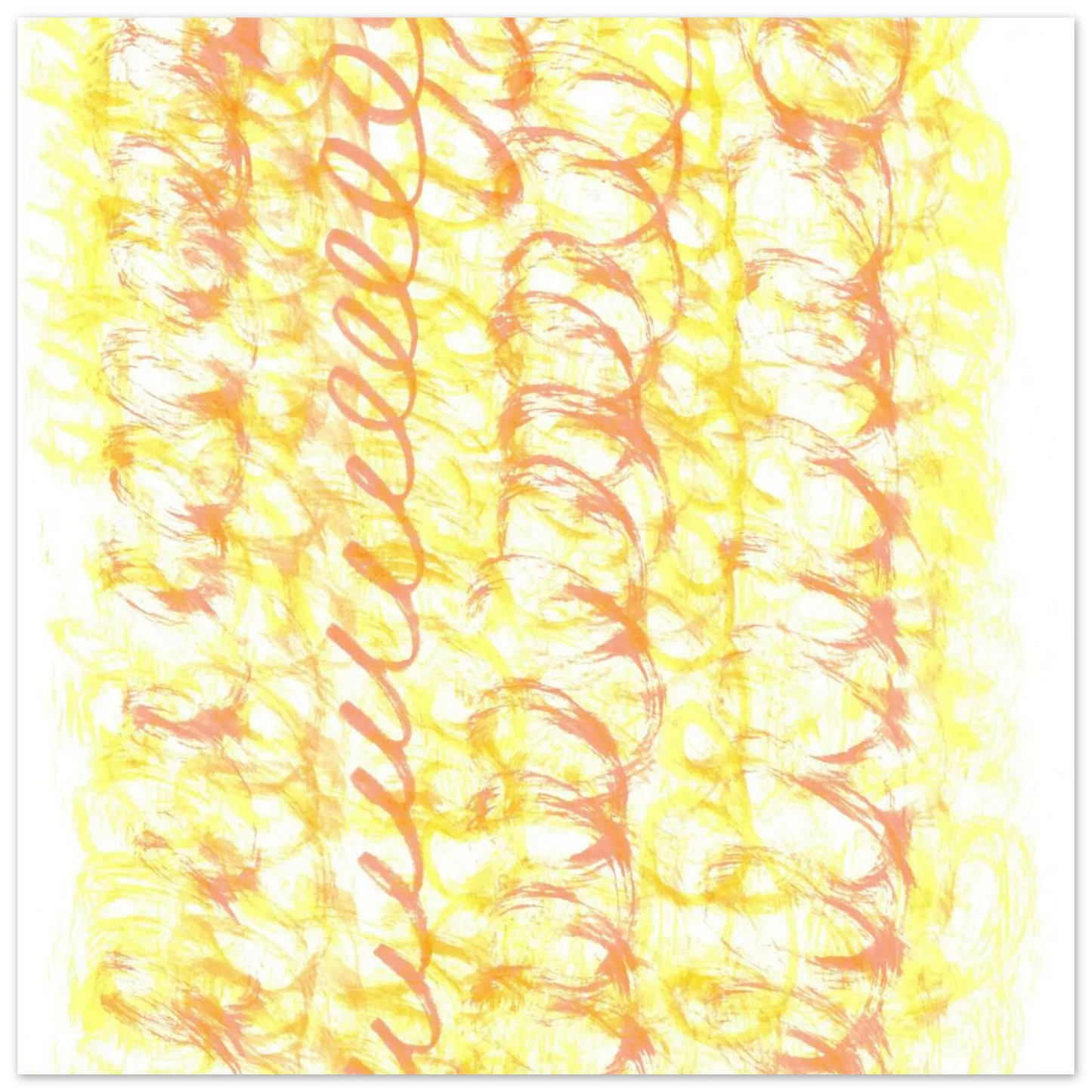 Sun-Kissed Abstract Swirls: Premium Matte Paper Poster - Vibrant Aquarelle Art for Any Space - Laure Leprince - Artiste Peintre