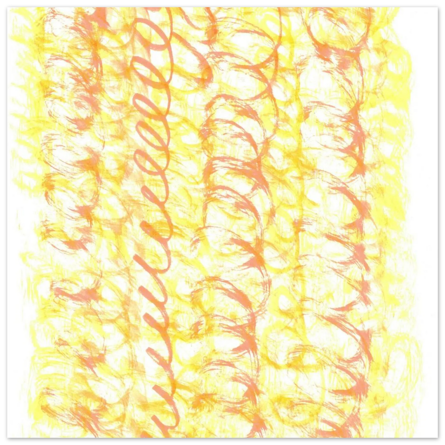 Sun-Kissed Abstract Swirls: Premium Matte Paper Poster - Vibrant Aquarelle Art for Any Space - Laure Leprince - Artiste Peintre