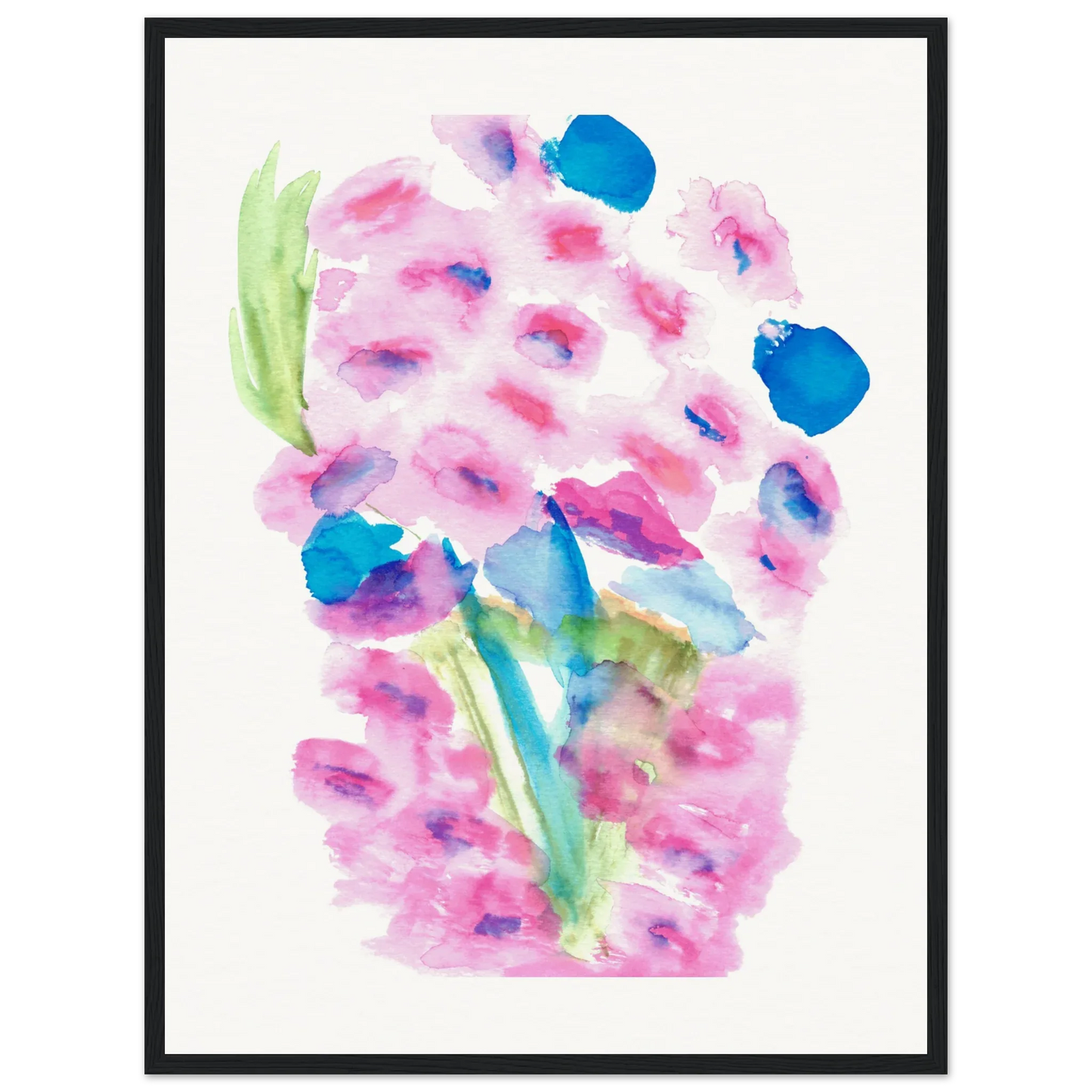 Affiche Encadrée Museum-Quality Matte Paper Aluminium Framed Bouquet Rosé - Laure Leprince - Artiste Peintre