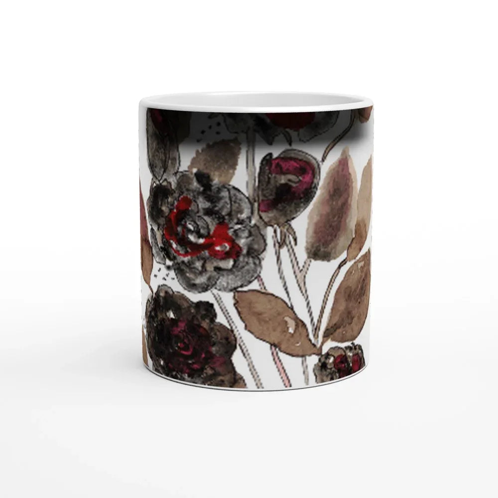 Mug magique en céramique 325 ml Bouquet – Révèlez votre motif à la chaleur - Laure Leprince - Artiste Peintre