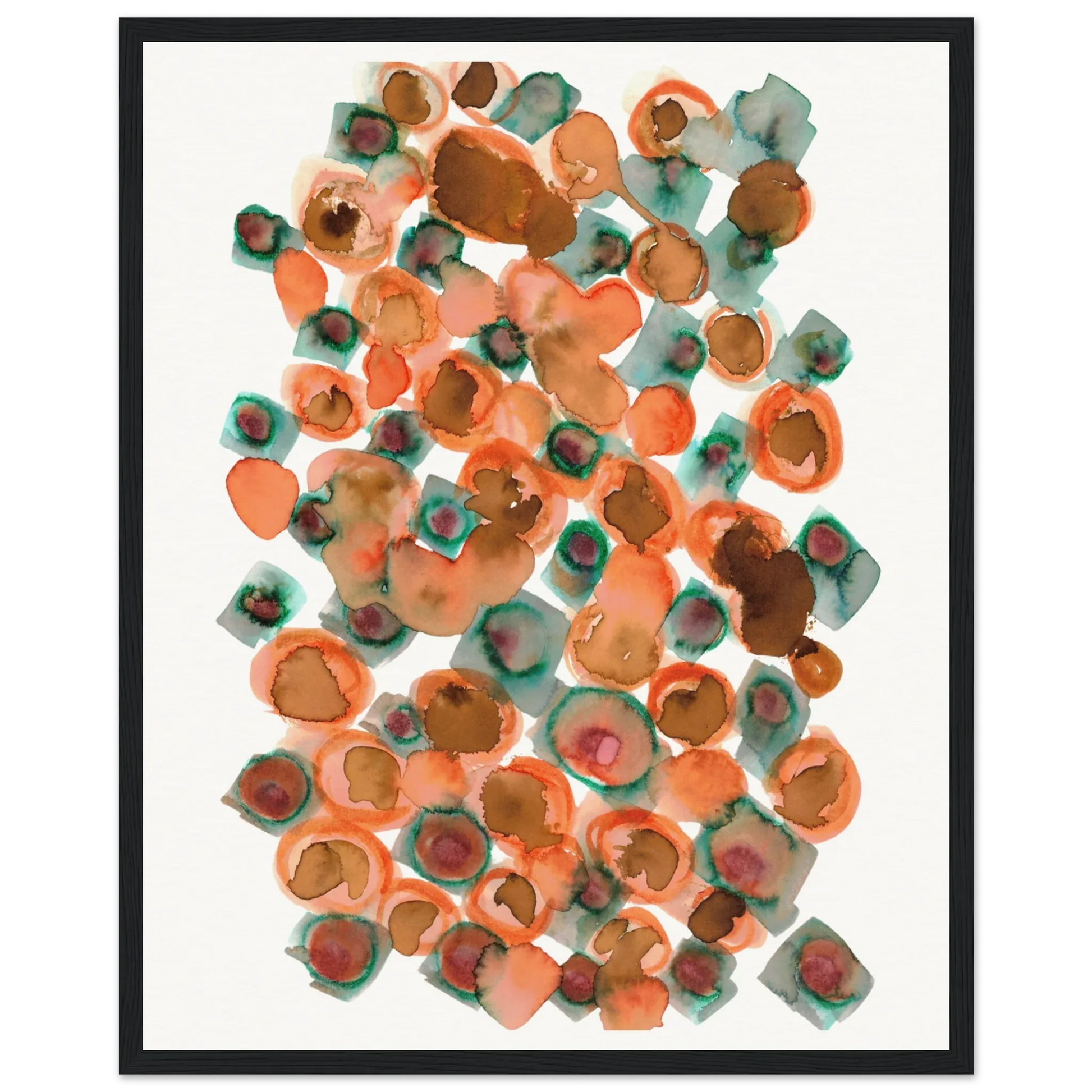 Museum-Quality Matte Paper Wooden Framed Poste Constellation D'ambre - Laure Leprince - Artiste Peintre
