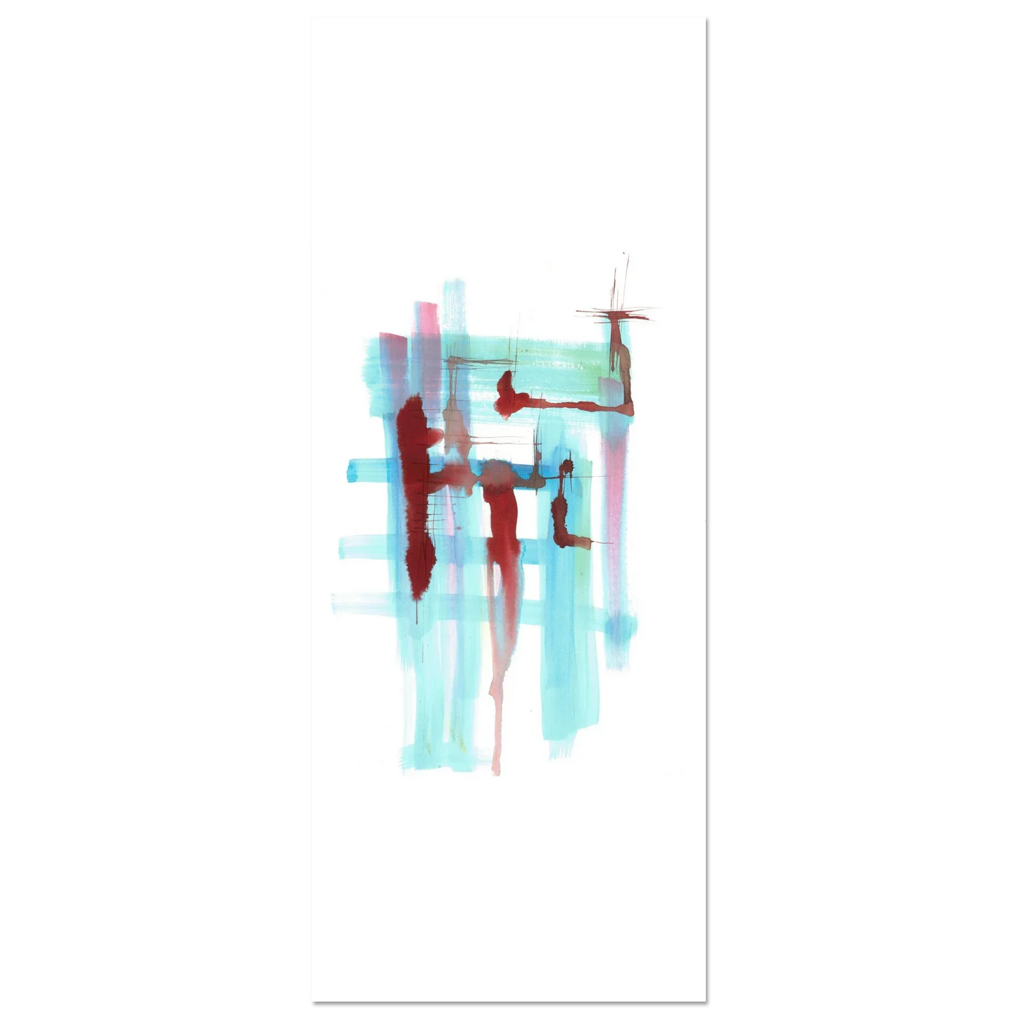 Premium Matte Paper Poster Aquarelle Originale RDJ3-10 - Laure Leprince - Artiste Peintre