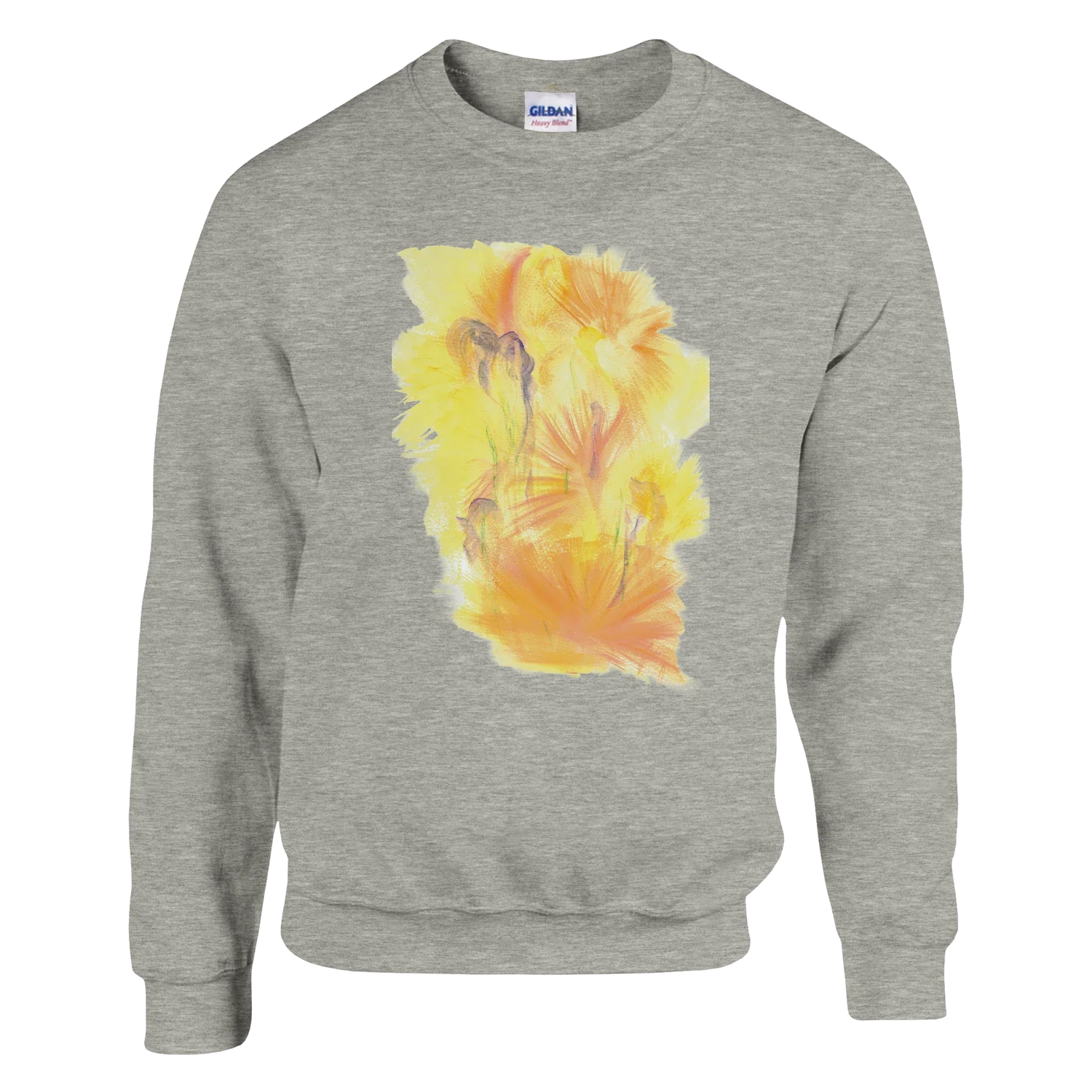 Sweatshirt Unisexe Classique Sun Whisper – Impression Artistique Multicolore - Laure Leprince - Artiste Peintre