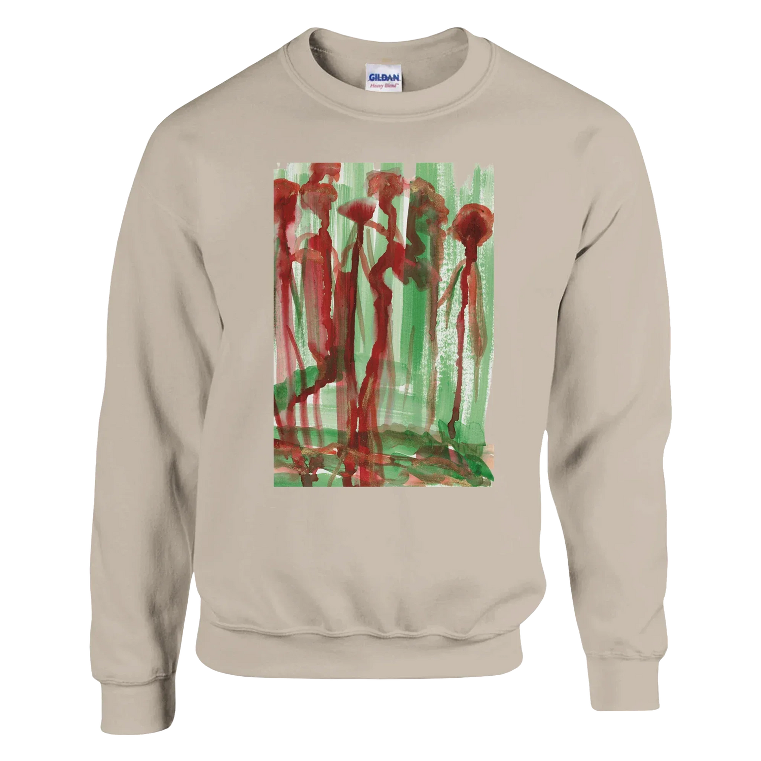 Sweatshirt Unisexe Classique Forest Choir – Impression Artistique Multicolore - Laure Leprince - Artiste Peintre