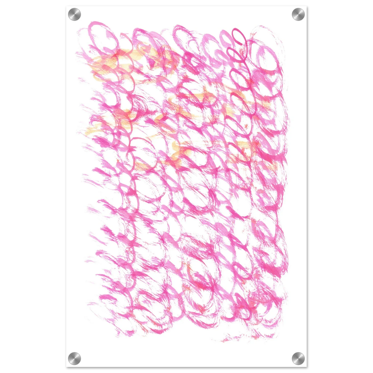 Impression sur acrylique brillante Pink Waves | Art contemporain par Laure Leprince - Laure Leprince - Artiste Peintre