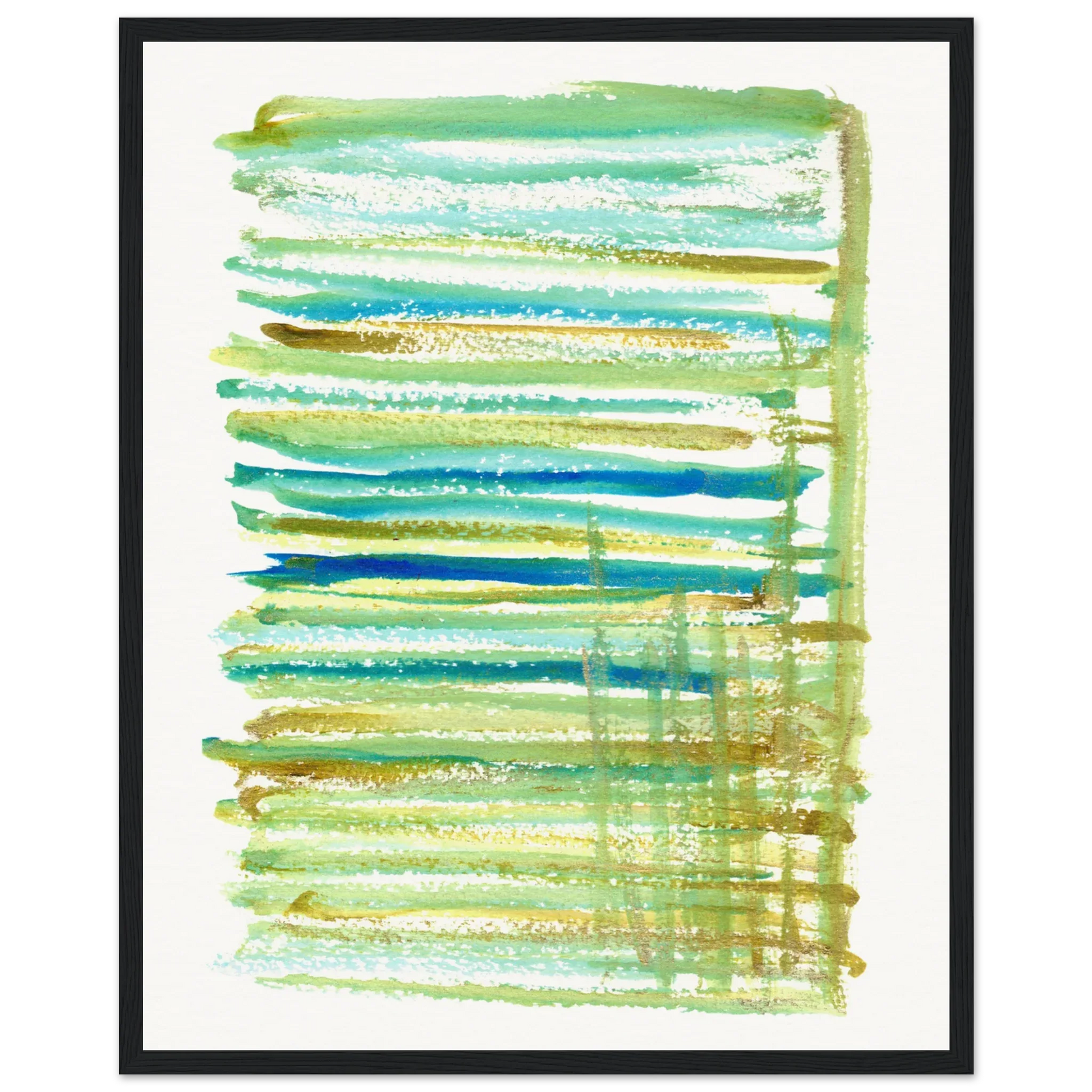 Affiche Encadrée Museum-Quality Matte Paper Wooden Framed Trames - Laure Leprince - Artiste Peintre