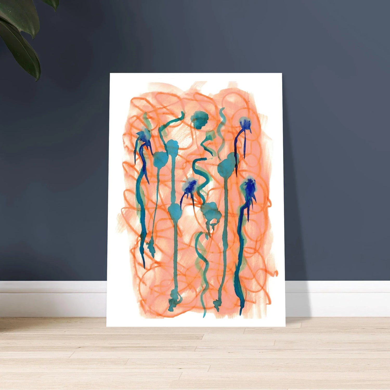 Affiche premium sur papier mat Saphir Ambre– Art mural de qualité supérieure - Laure Leprince - Artiste Peintre