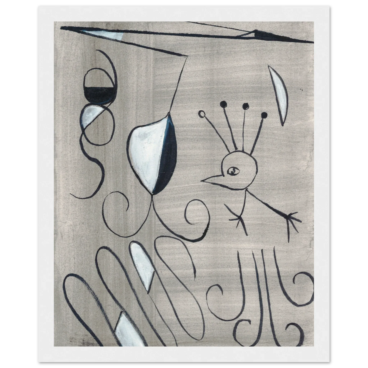 Affiche encadrée bois | Papier mat qualité musée | Aquarelle originale Laure Leprince - Laure Leprince - Artiste Peintre