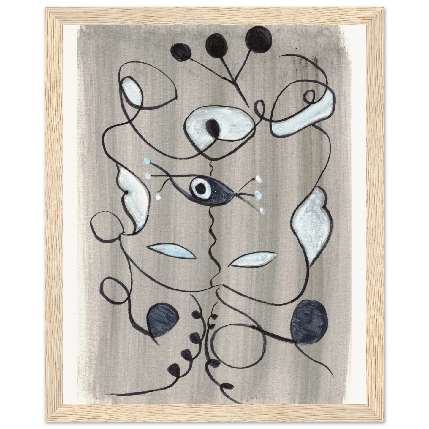 Affiche encadrée bois | Papier mat qualité musée | Aquarelle originale Laure Leprince - Laure Leprince - Artiste Peintre