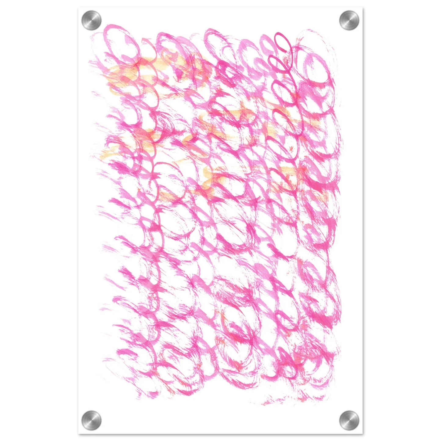Impression sur acrylique brillante Pink Waves | Art contemporain par Laure Leprince - Laure Leprince - Artiste Peintre