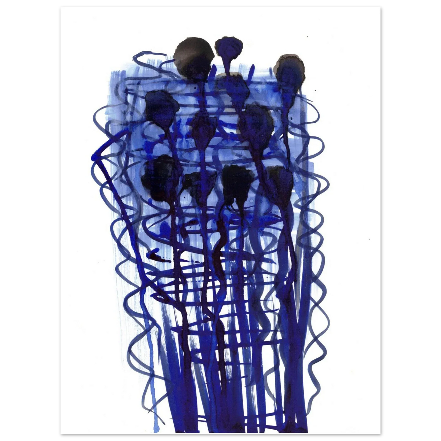 Premium Matte Paper Poster Aquarelle Originale RDJ3-14 - Laure Leprince - Artiste Peintre