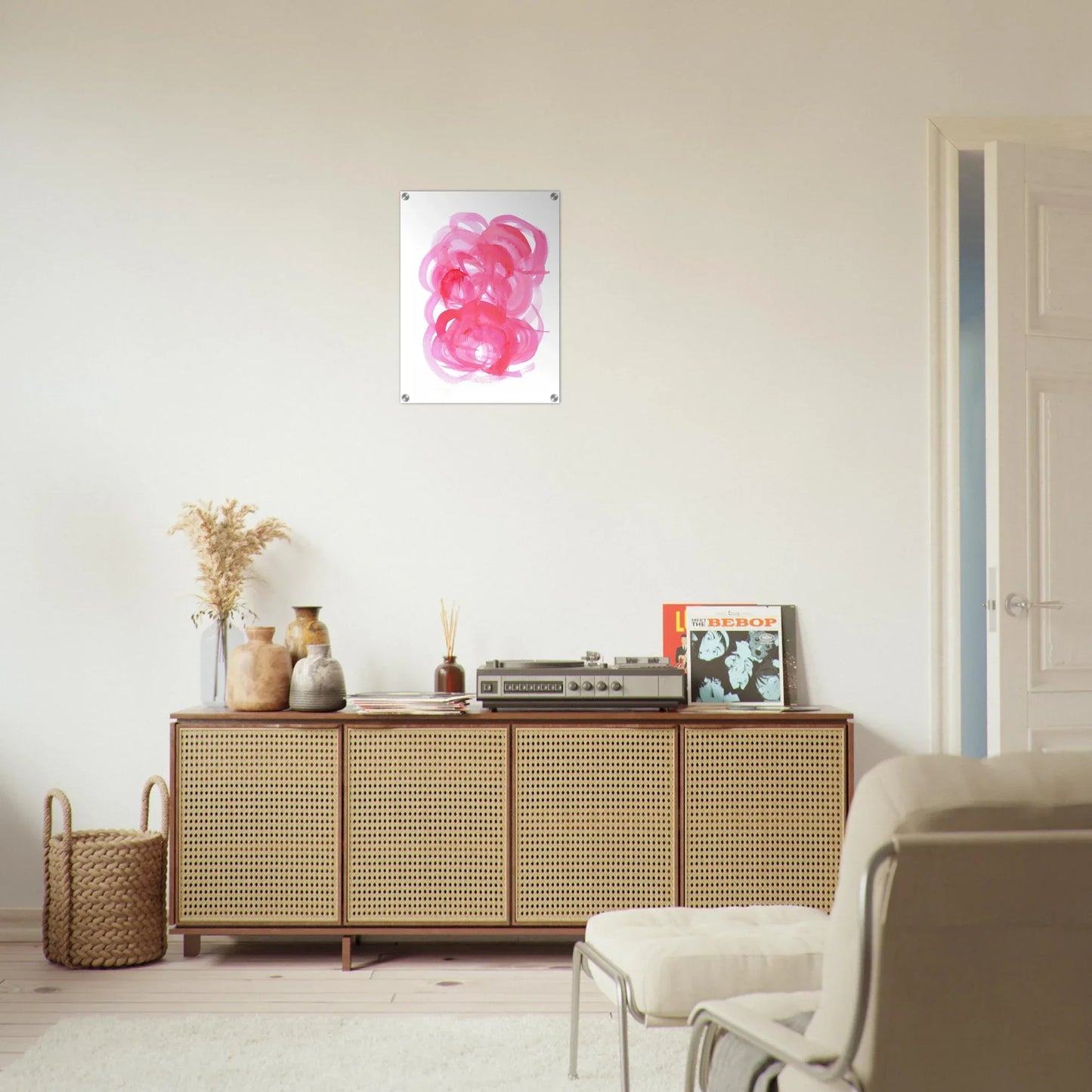 Impresion sur acrylique brillante Ruby Drift | Art contemporain par Laure Leprince - Laure Leprince - Artiste Peintre