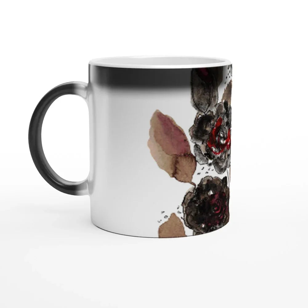 Mug magique en céramique 325 ml Bouquet – Révèlez votre motif à la chaleur - Laure Leprince - Artiste Peintre