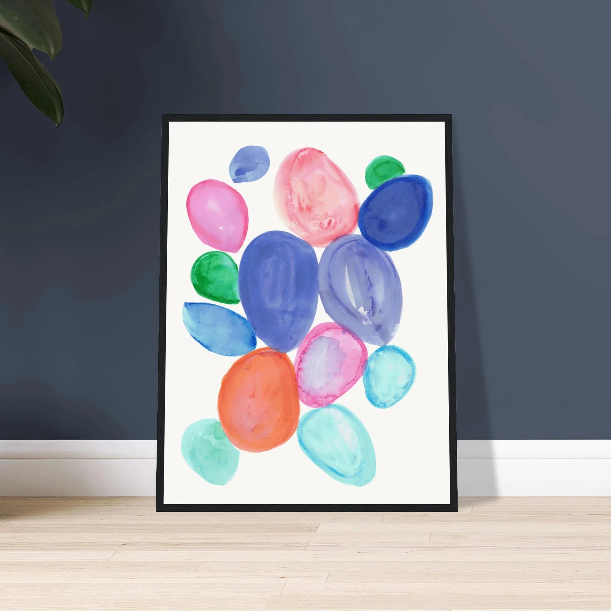 Museum-Quality Matte Paper Wooden Framed Poste Galets Chromatiques - Laure Leprince - Artiste Peintre