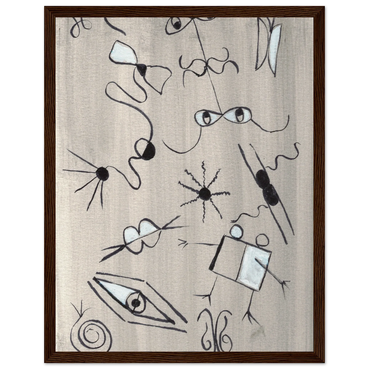 Affiche encadrée bois | Papier mat qualité musée | Aquarelle originale Laure Leprince - Laure Leprince - Artiste Peintre