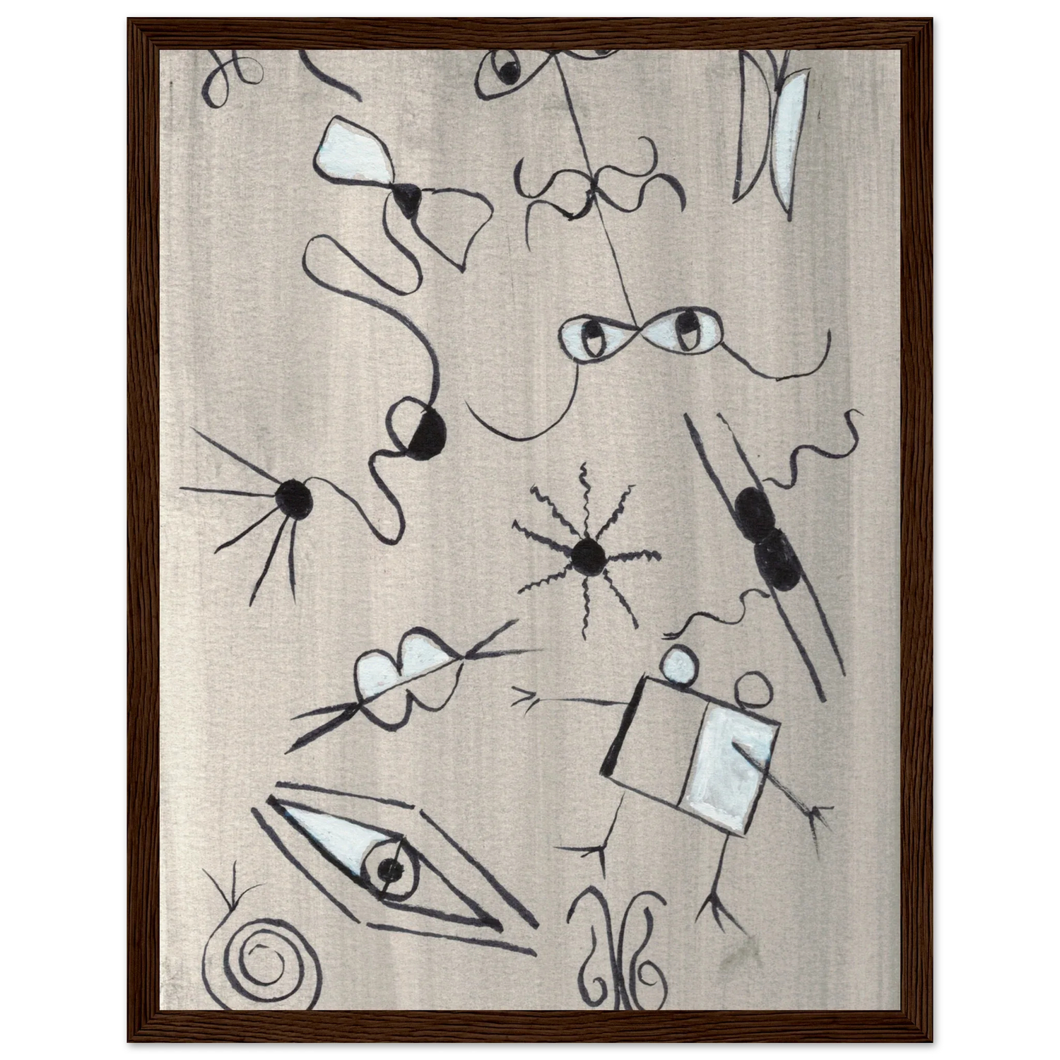 Affiche encadrée bois | Papier mat qualité musée | Aquarelle originale Laure Leprince - Laure Leprince - Artiste Peintre