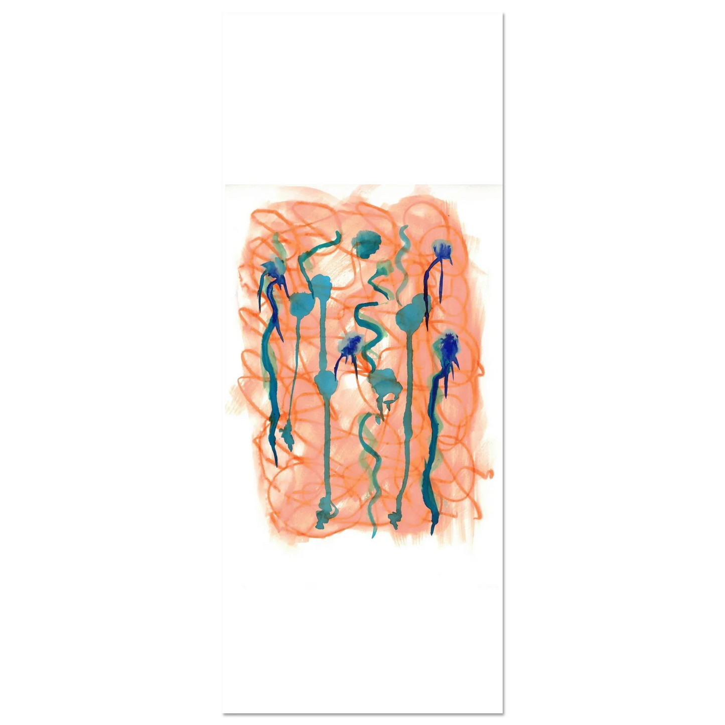 Premium Matte Paper Poster Aquarelle Originale RDJ3-8 - Laure Leprince - Artiste Peintre
