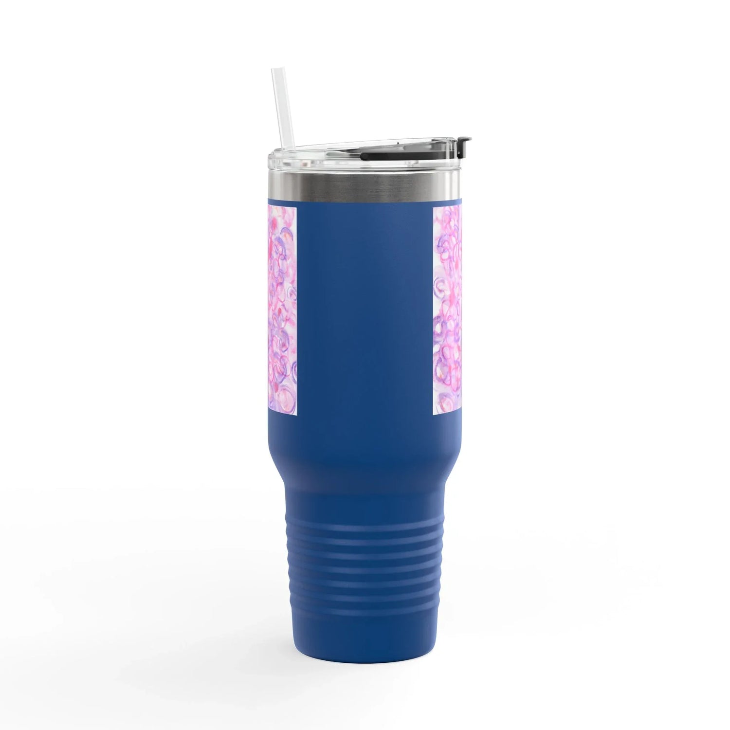 40oz Insulated Travel Mug – Floraison Intime Watercolor Design - Laure Leprince - Artiste Peintre
