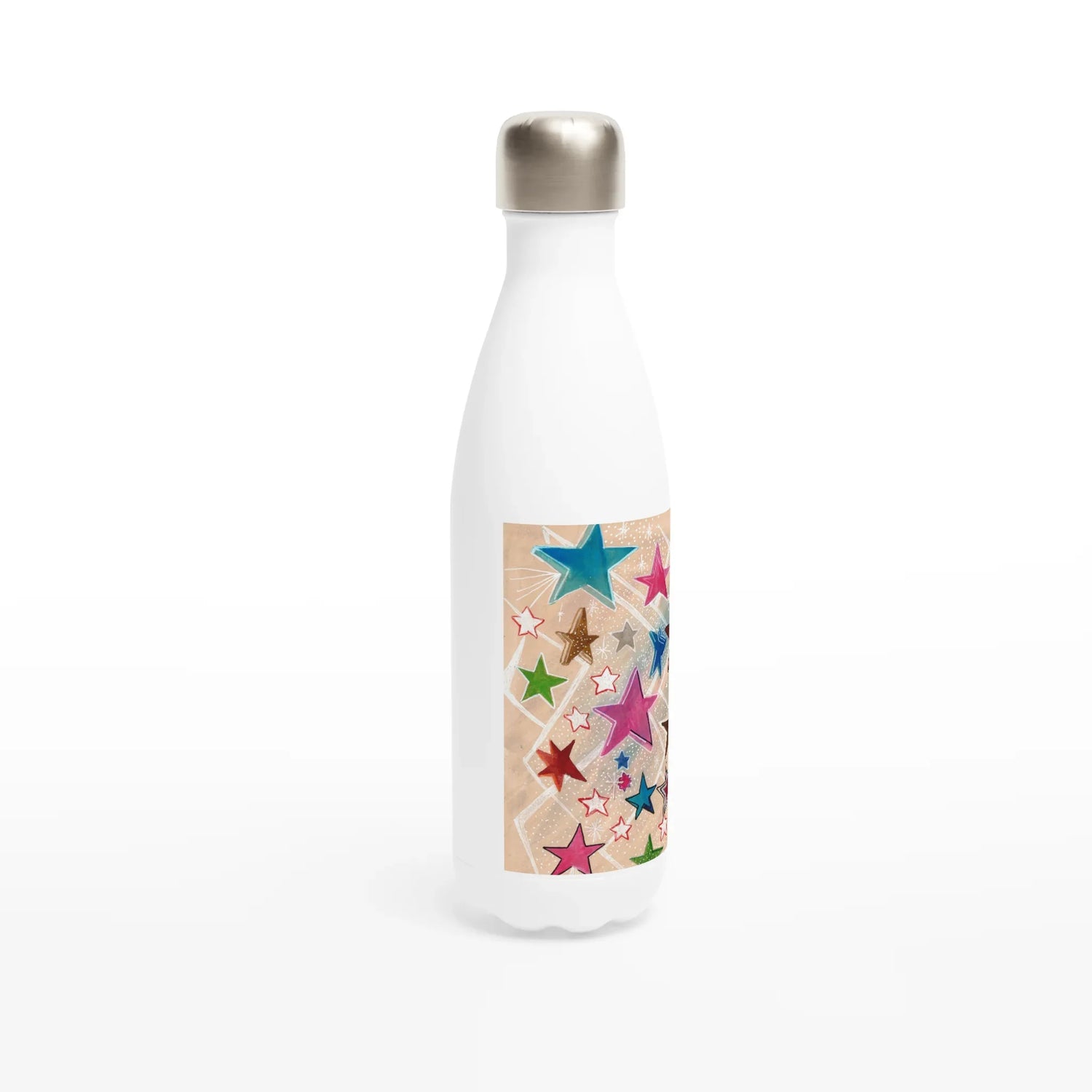 Bouteille isotherme en acier inoxydable 500 ml Etoiles – Design artistique exclusif - Laure Leprince - Artiste Peintre