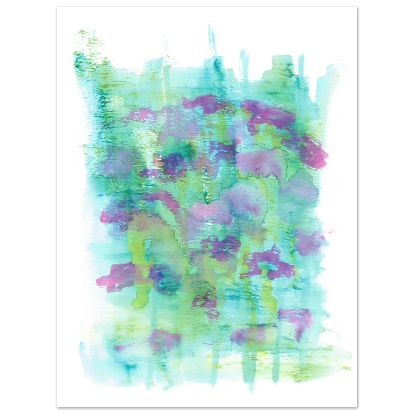 Affiche premium sur papier mat Eclosions Sauvages – Art mural de qualité supérieure - Laure Leprince - Artiste Peintre