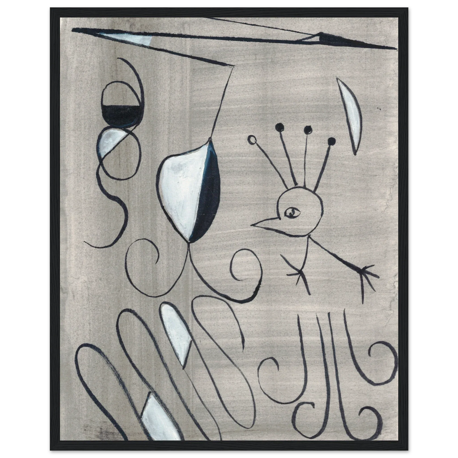 Affiche encadrée bois | Papier mat qualité musée | Aquarelle originale Laure Leprince - Laure Leprince - Artiste Peintre