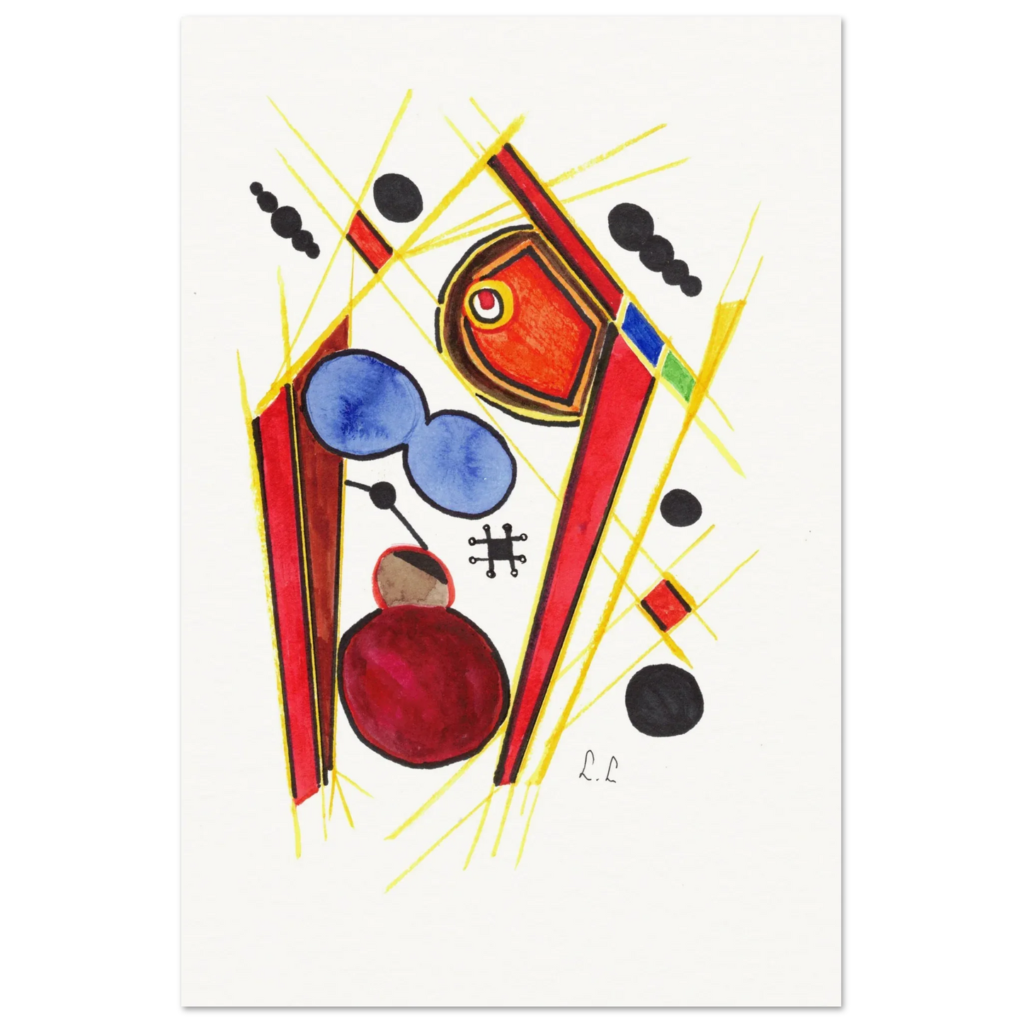 Affiche artistique papier mat qualité musée | Impression fine art premium - Laure Leprince - Artiste Peintre