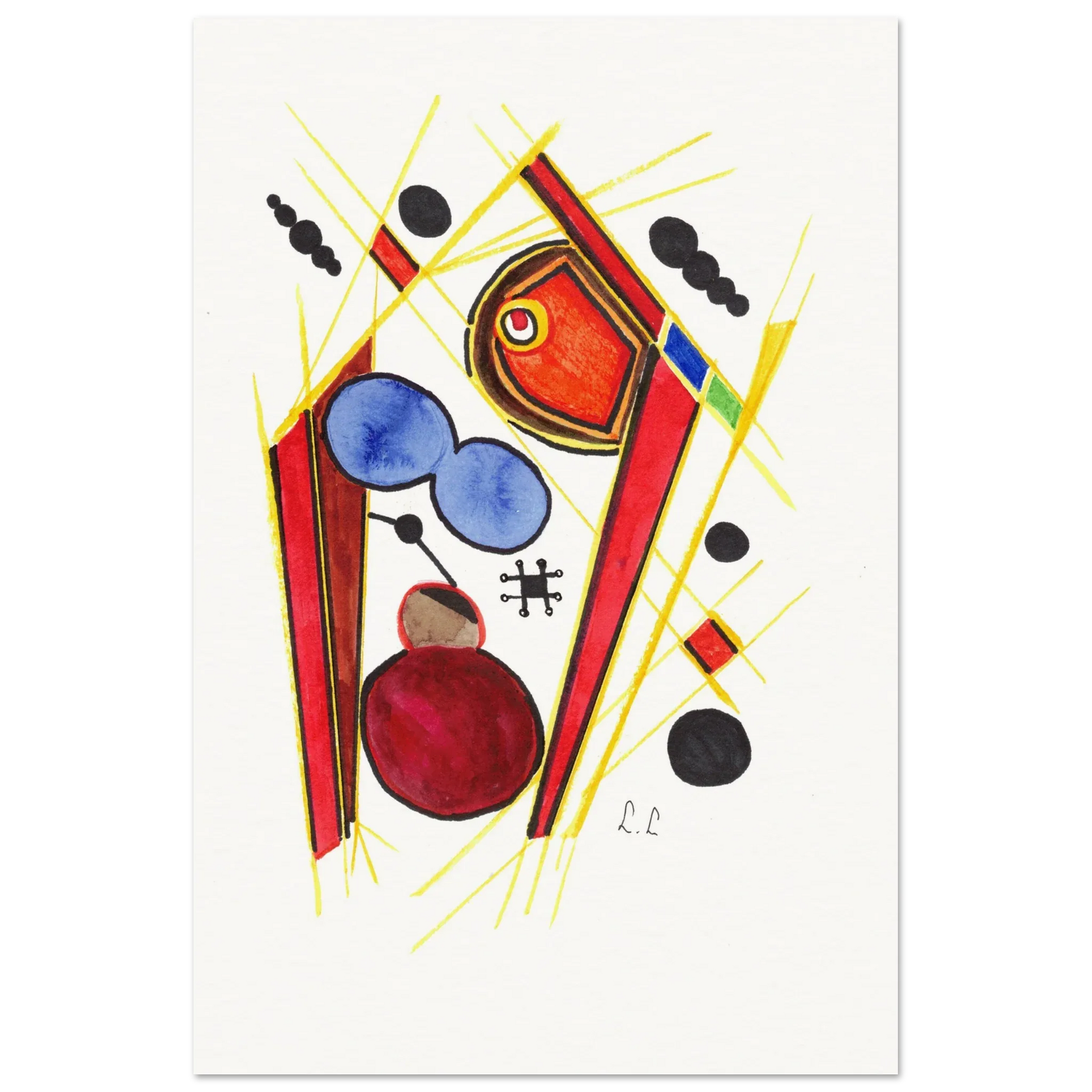 Affiche artistique papier mat qualité musée | Impression fine art premium - Laure Leprince - Artiste Peintre