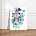 Affiche premium sur papier mat Jardin Chromatique – Art mural de qualité supérieure - Laure Leprince - Artiste Peintre