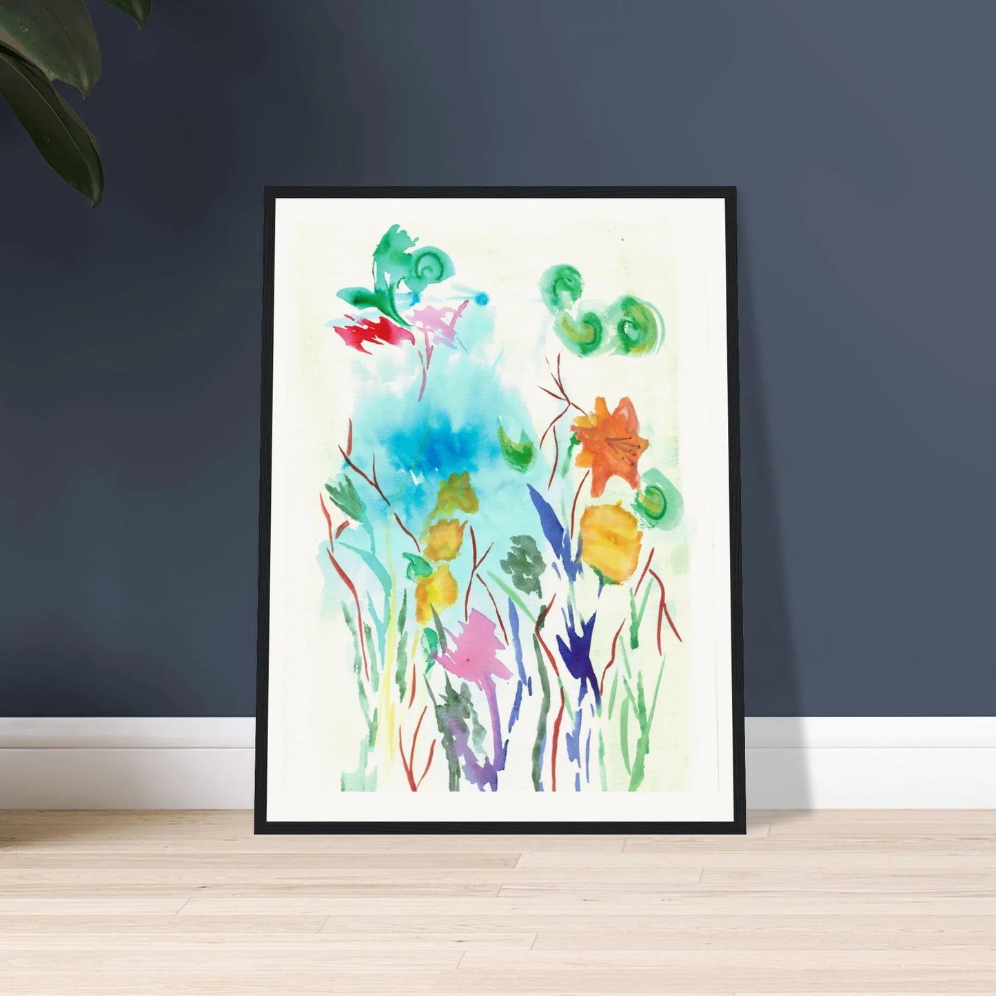 Museum-Quality Matte Paper Wooden Framed Poster Jardin Lumineux - Laure Leprince - Artiste Peintre