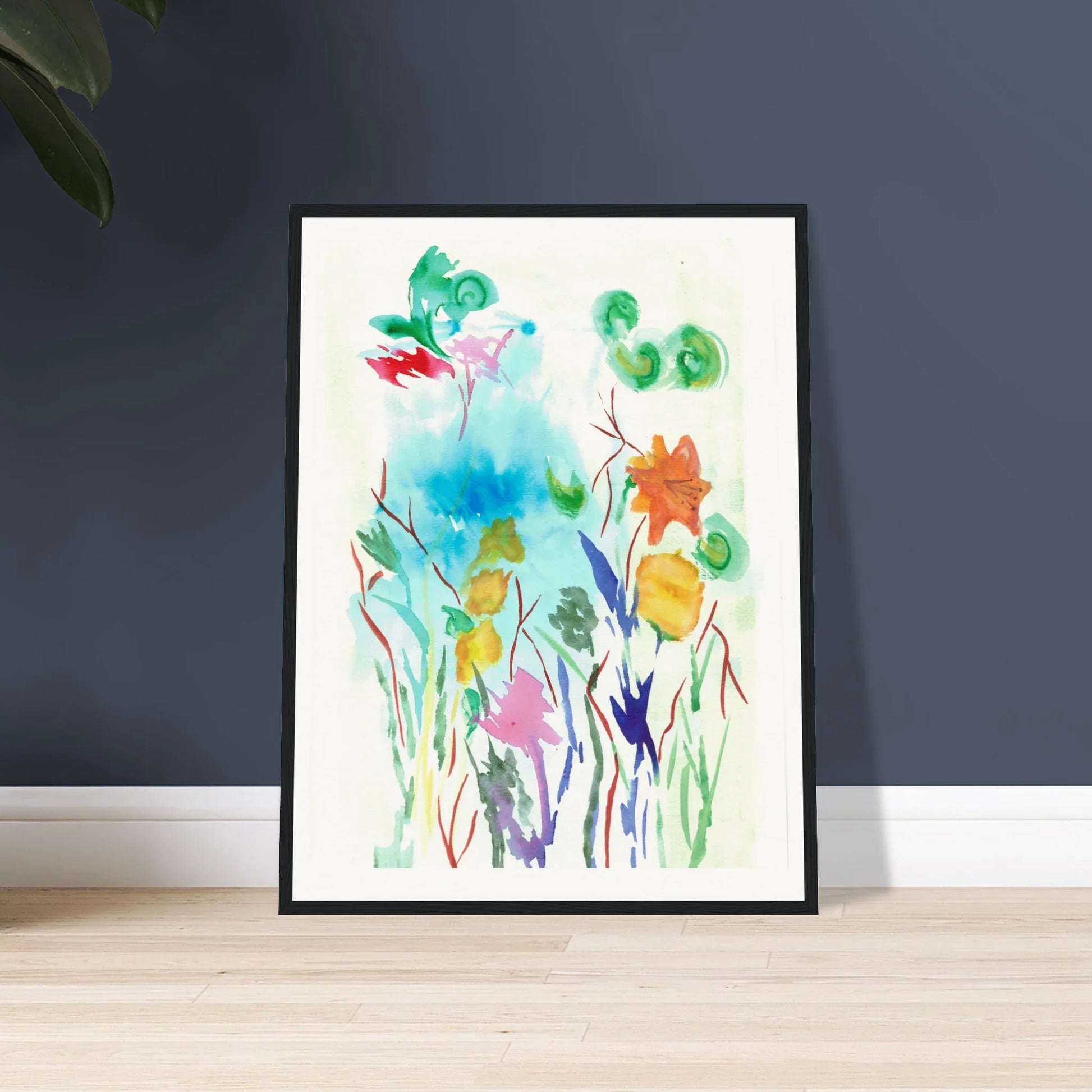 Museum-Quality Matte Paper Wooden Framed Poster Jardin Lumineux - Laure Leprince - Artiste Peintre