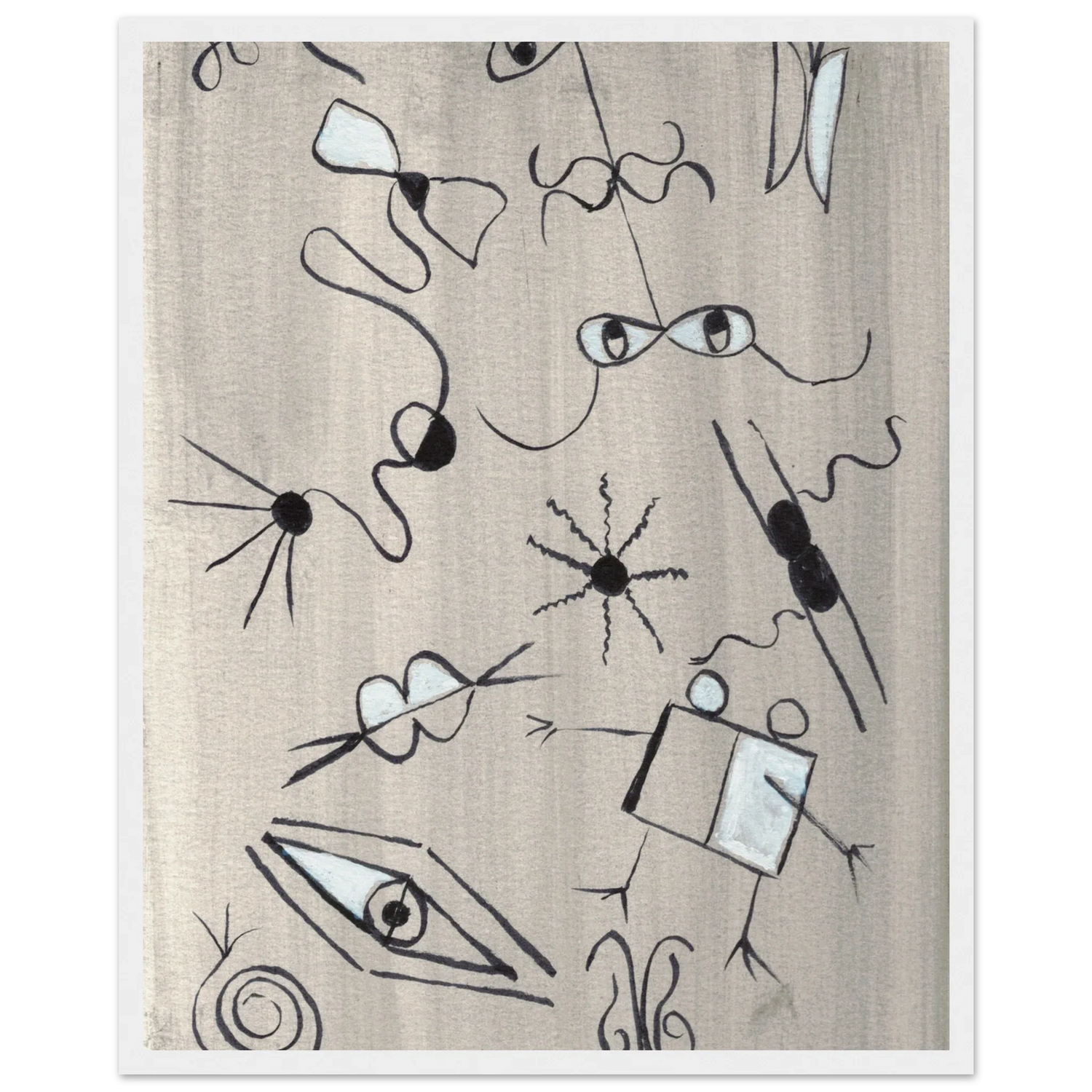 Affiche encadrée bois | Papier mat qualité musée | Aquarelle originale Laure Leprince - Laure Leprince - Artiste Peintre