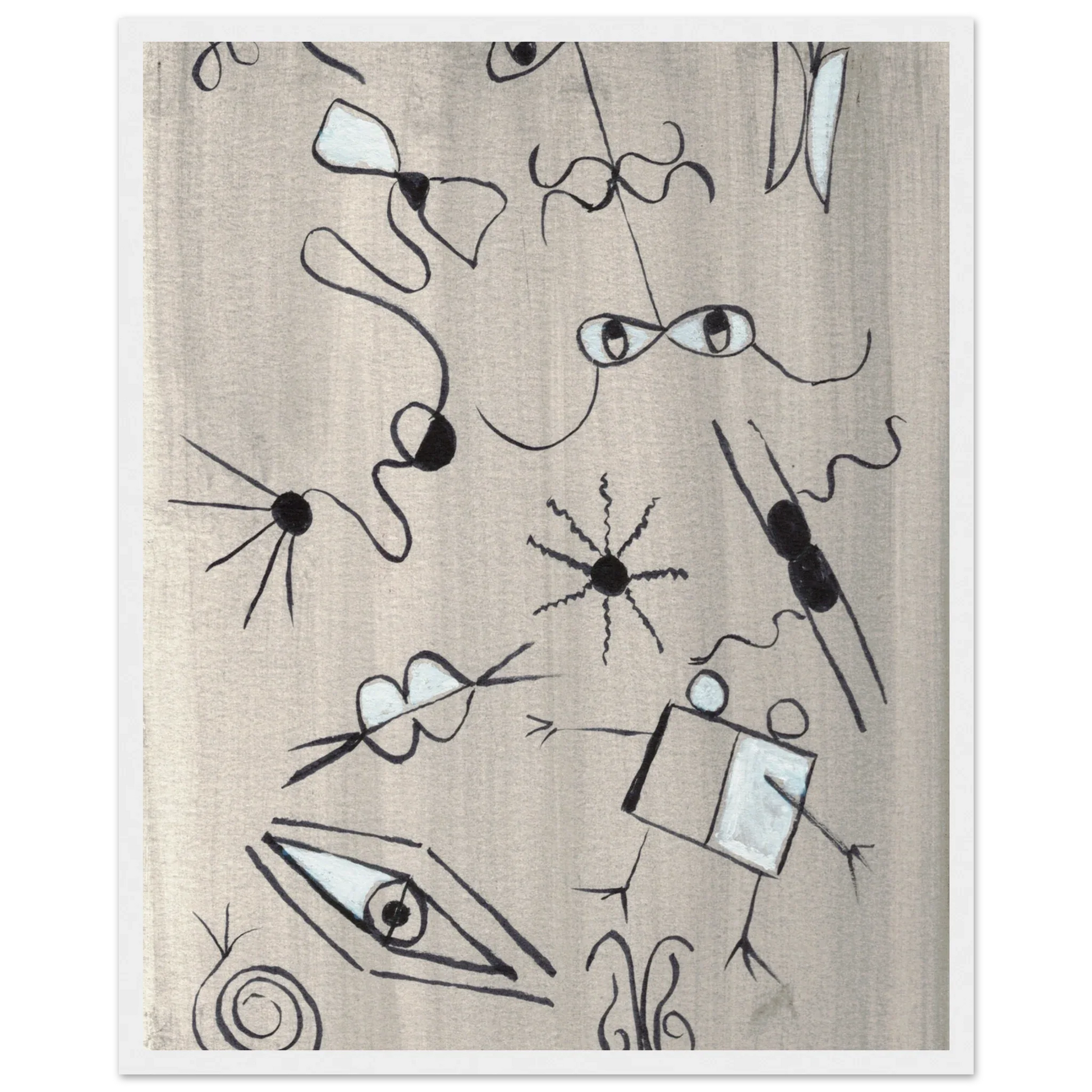 Affiche encadrée bois | Papier mat qualité musée | Aquarelle originale Laure Leprince - Laure Leprince - Artiste Peintre
