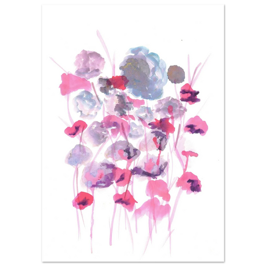 Premium Matte Paper Poster Aquarelle Originale RDJ3-12 - Laure Leprince - Artiste Peintre