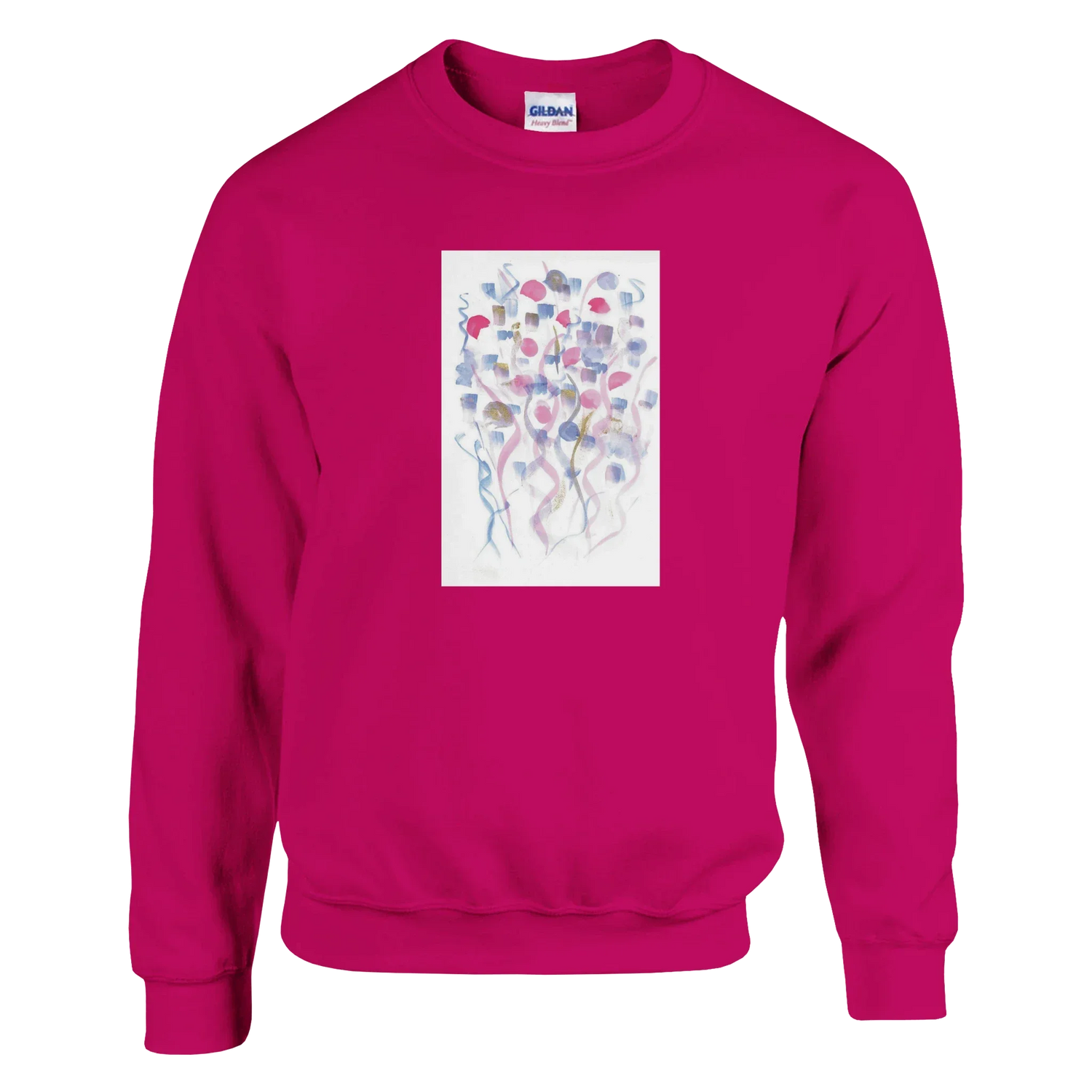 Sweatshirt Unisexe Classique Petal Drift – Impression Artistique Multicolore - Laure Leprince - Artiste Peintre