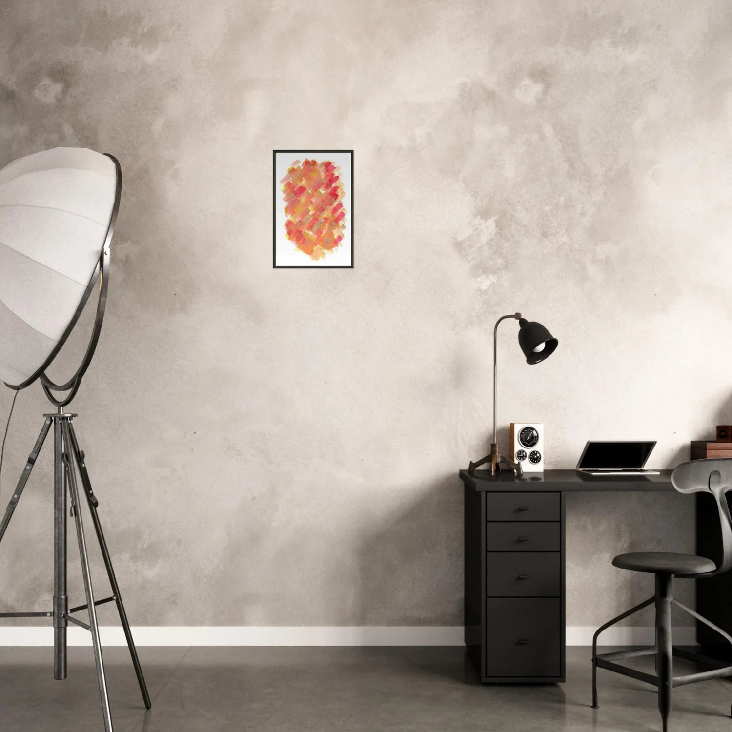 Classic Semi-Glossy Paper Metal Framed Poste Sunset Ember - Laure Leprince - Artiste Peintre