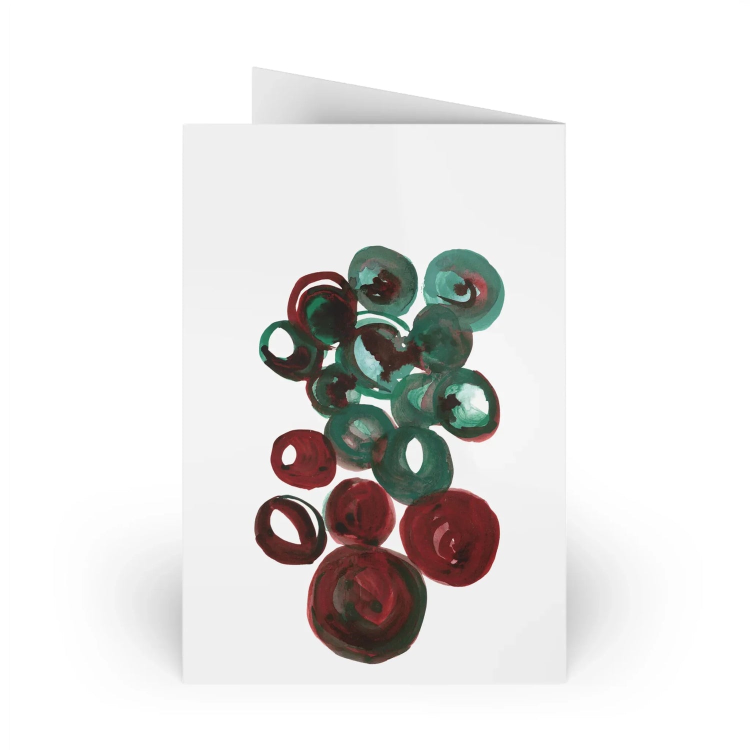 Resonance Emeraude Watercolor Leaf Greeting Card - Elegant - Laure Leprince - Artiste Peintre