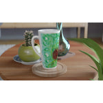 Mug à Latte en Céramique Blanche 500 ml Green Echo – Élégant, durable et brillant - Laure Leprince - Artiste Peintre