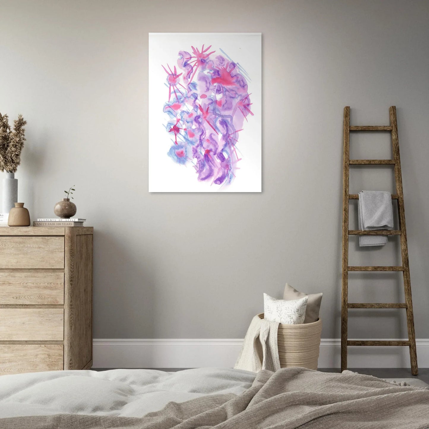 Premium Matte Paper Poster Aquarelle Originale RDJ3-16 - Laure Leprince - Artiste Peintre