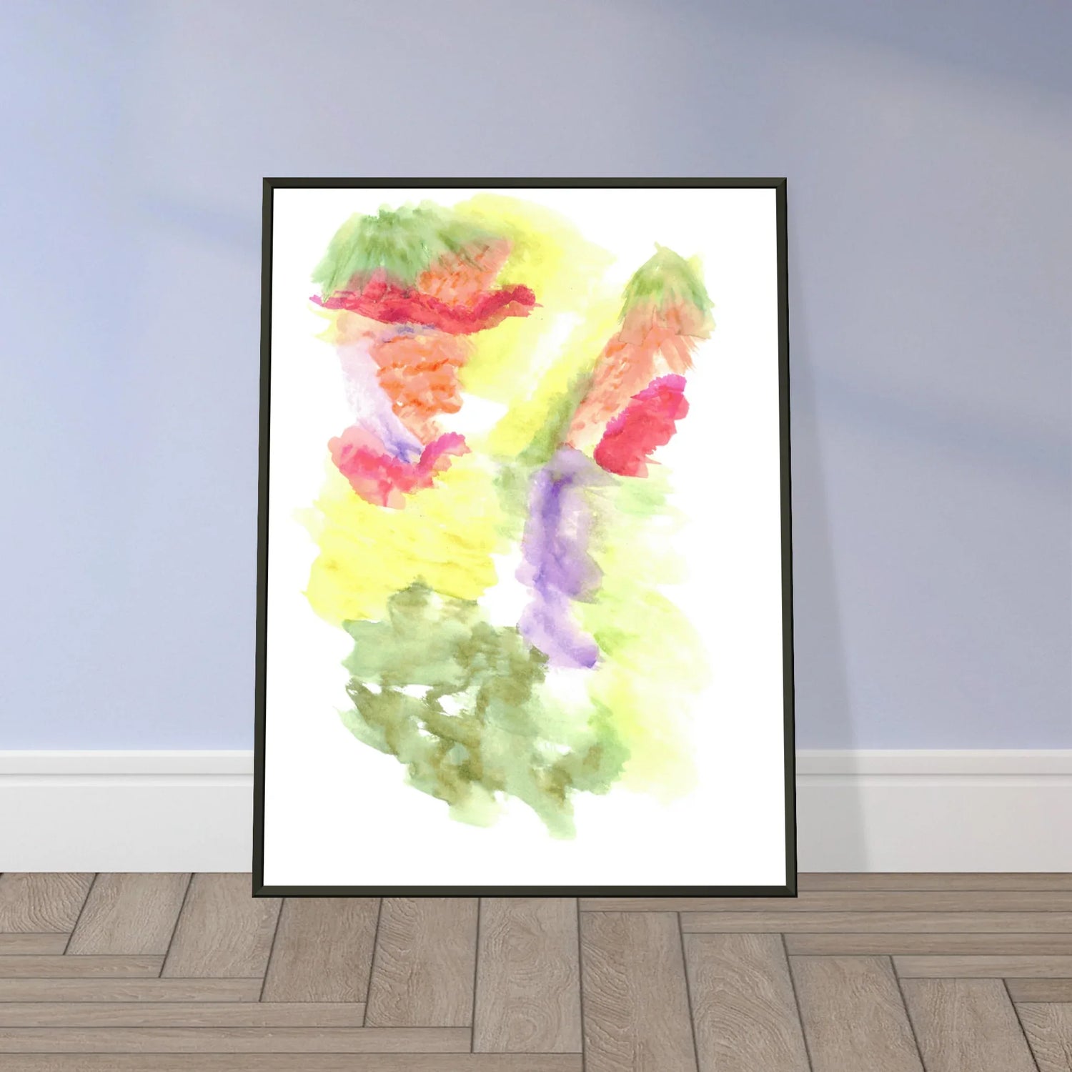 Classic Semi-Glossy Paper Metal Framed Poste Eclosion Chromatique - Laure Leprince - Artiste Peintre