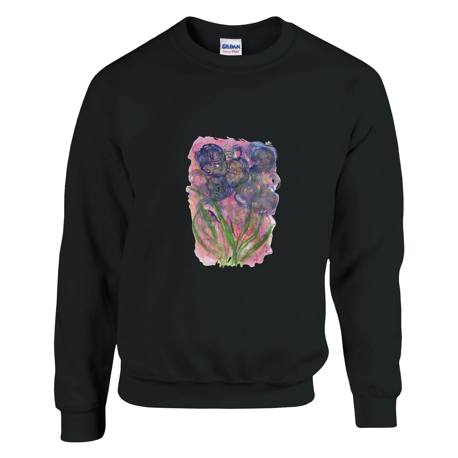 Sweatshirt Unisexe Classique Bloom Vortex– Impression Artistique Multicolore - Laure Leprince - Artiste Peintre
