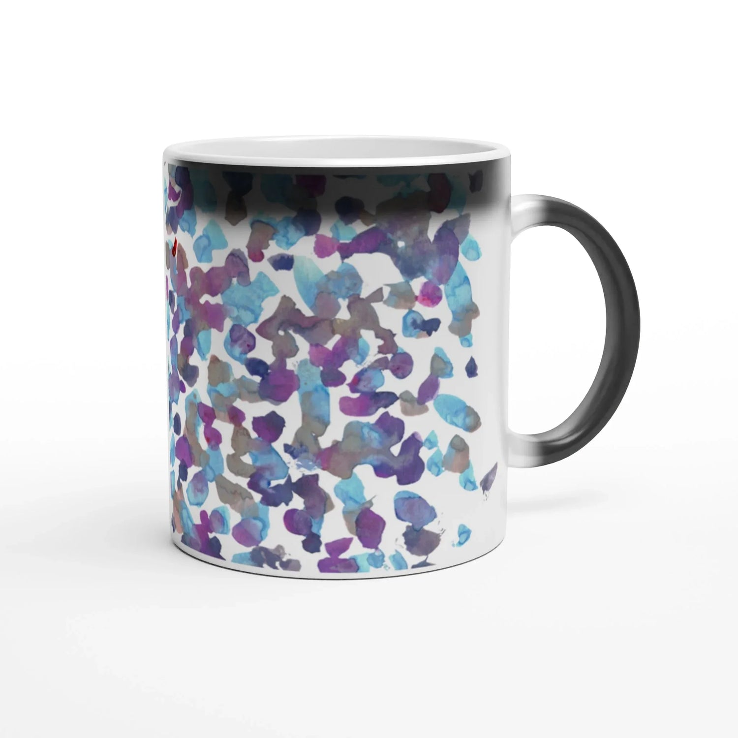 Mug magique en céramique 325 ml Fragments indigo – Révèlez votre motif à la chaleur - Laure Leprince - Artiste Peintre