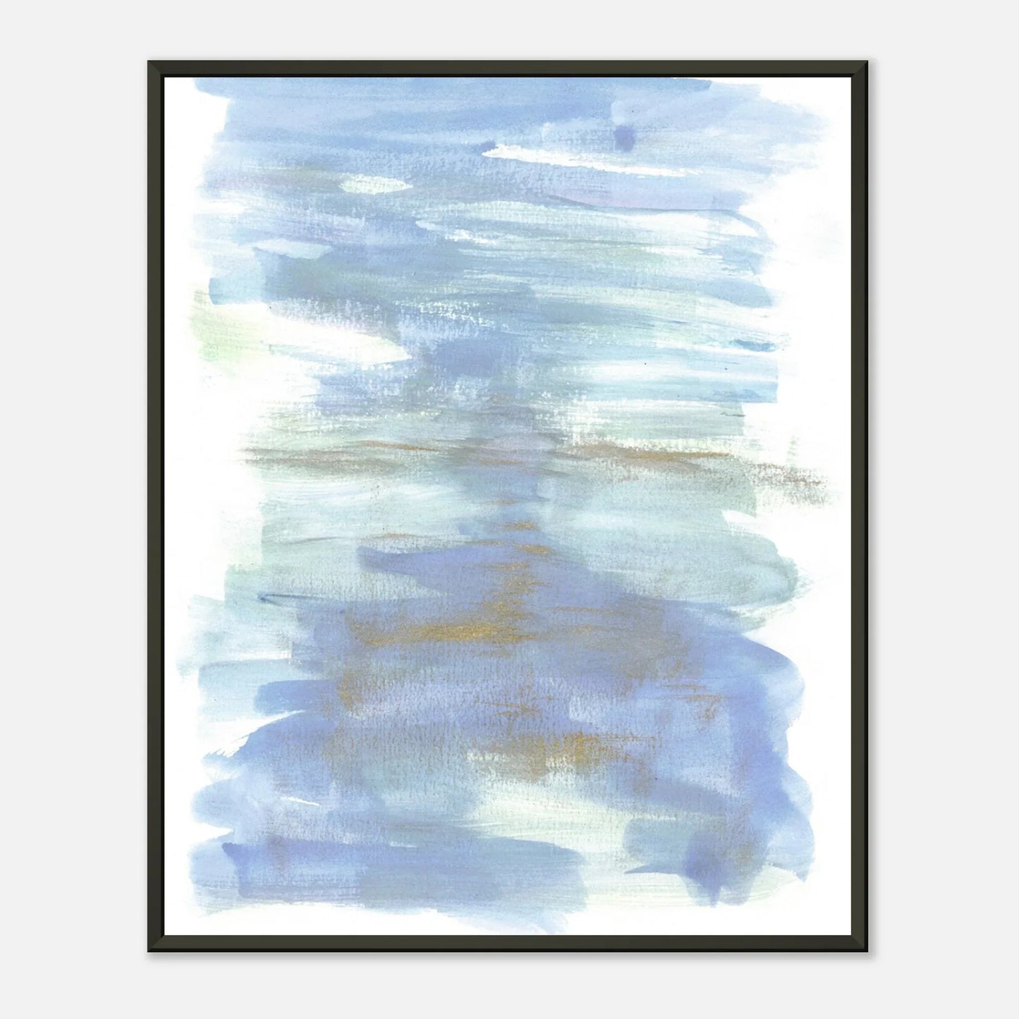 Classic Semi-Glossy Paper Metal Framed Poster Silent Water - Laure Leprince - Artiste Peintre